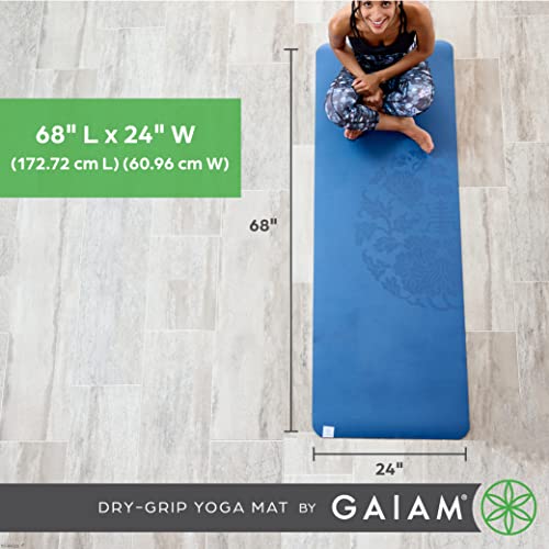 Dry-Grip Yoga Mat - Non-Slip, Marbled for Hot Yoga