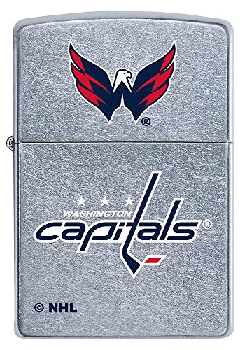 Genuine Zippo NHL Street Chrome Pocket Lighter - Washington Capitals