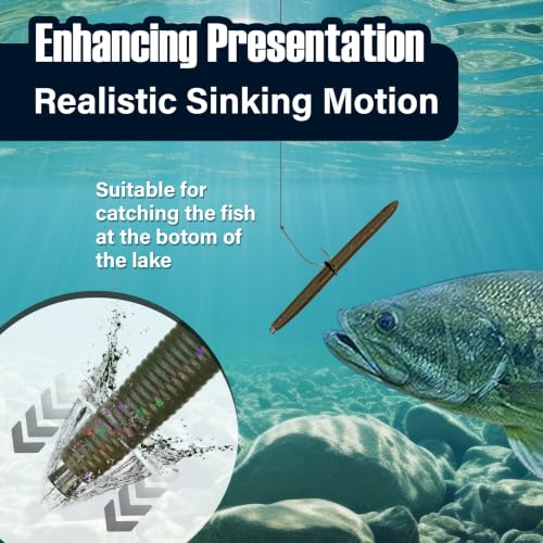Reaction Tackle Tungsten Nail Weights 1/16 Oz for Bass Fishing, Neko Rig Sinkers