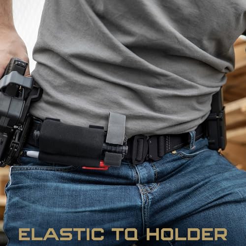 Black LIVANS Tourniquet Holder TQ Sleeve Elastic Duty Belt Accessory