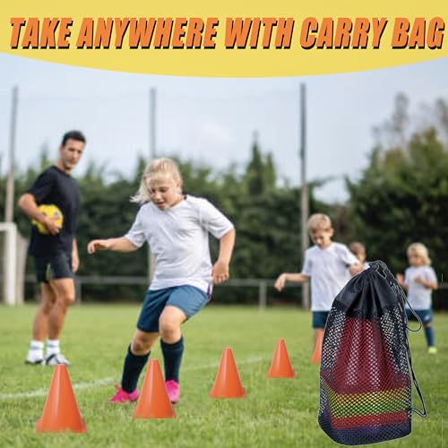 7" Sports Agility Cones - 36 Pack for Training Drills