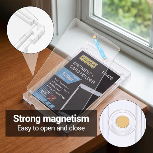130pt Magnetic Card Holder - 20 Pack Transparent PVC Cases