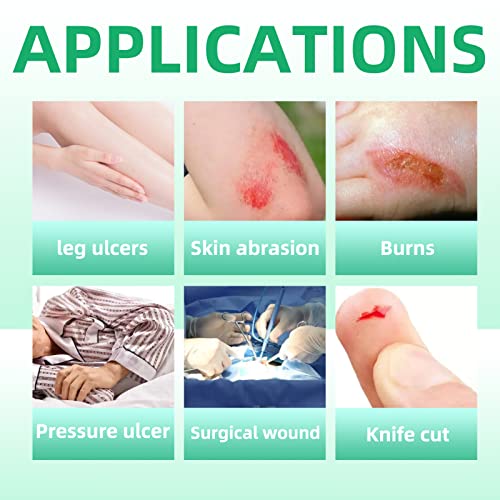 Dr. Med Calcium Alginate Wound Dressing 4x4 Inch 10 Pack - High Absorption, Non-Stick Healing Gauze