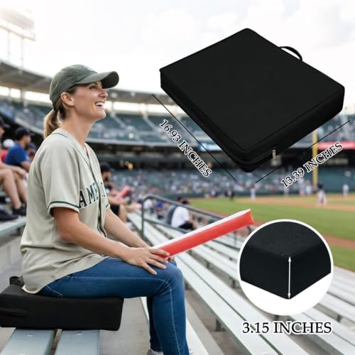 Foreard Waterproof Stadium Seat Cushion 3.15 Inches Thick Portable Bleacher Pad