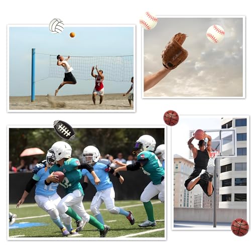 Baseball Refrigerator Magnets - 12 Pcs 3D Craft Decoration