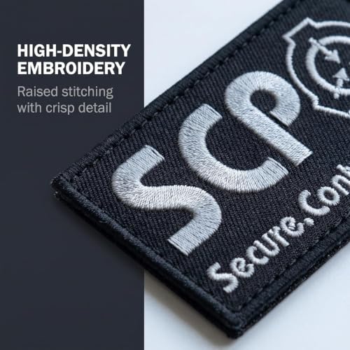SCP Foundation Tactical Morale Patch - Luminous Hook and Loop Gear Accessory