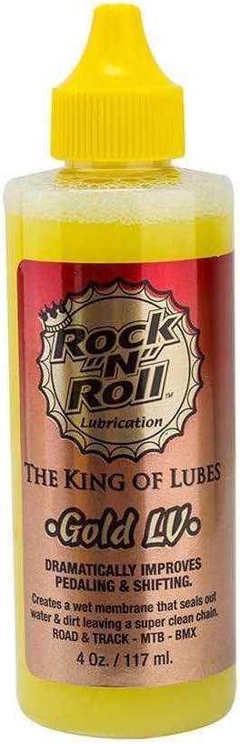Rock N Roll Gold Chain Lubricant - 4-Ounce Bottle for Smooth Performance & Durability