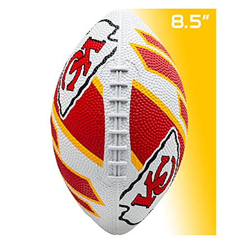 Kansas City Chiefs Rubber Mini Football - 8.5 Inch, Durable Grip