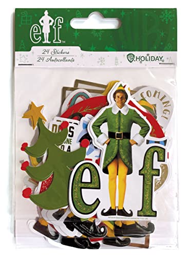 Elf Movie Die-Cut Sticker Pack - 24 Foil Accent Stickers