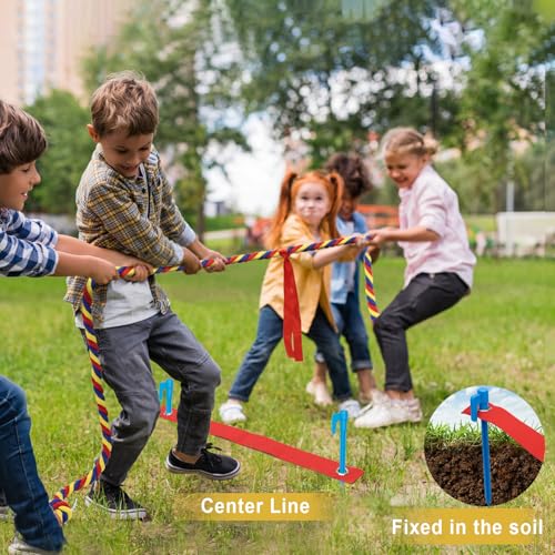 GULYMNA 60FT Heavy-Duty Cotton Tug of War Rope for Kids & Adults Outdoor Games
