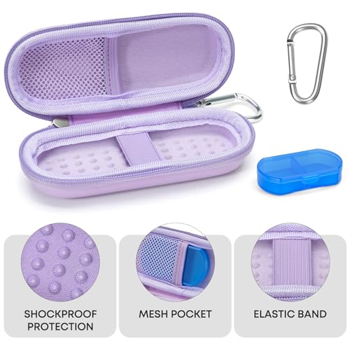 KardiaMobile EKG Monitor Hard Case - Portable Organizer, Purple