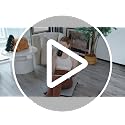 Adjustable Floor Chair with Back Support - Dark Grey