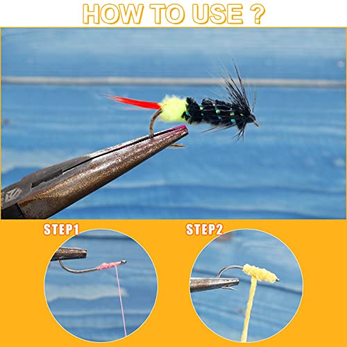Chenille Fly Tying Materials - 12 Pieces, 65.64 Yards, Assorted Colors