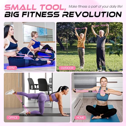Figure 8 Resistance Band with Handles - 1-Pink