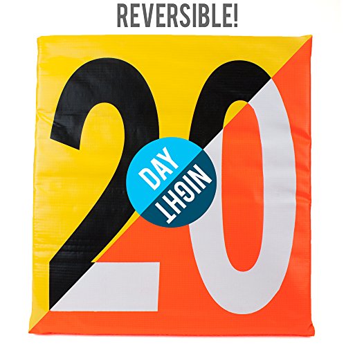 Reversible Football Yard Markers Set - 11 Jumbo Numbers