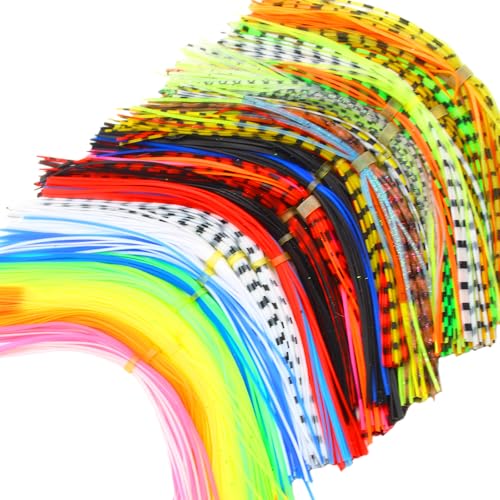 18 Colors Silicone Rubber Fly Tying Materials Kit for Fishing