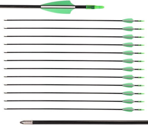 LWANO 28" Fiberglass Arrows - Durable Target Arrows with Blunt Tips for Youth & Beginners | Pack of 12