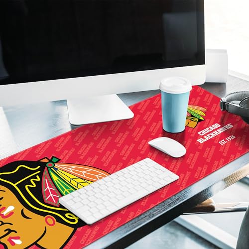 NHL Chicago Blackhawks Desk Pad - Water-Resistant Mouse Pad