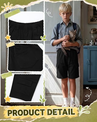 Boys' Cargo Shorts 6-16 Years - Comfortable & Stylish