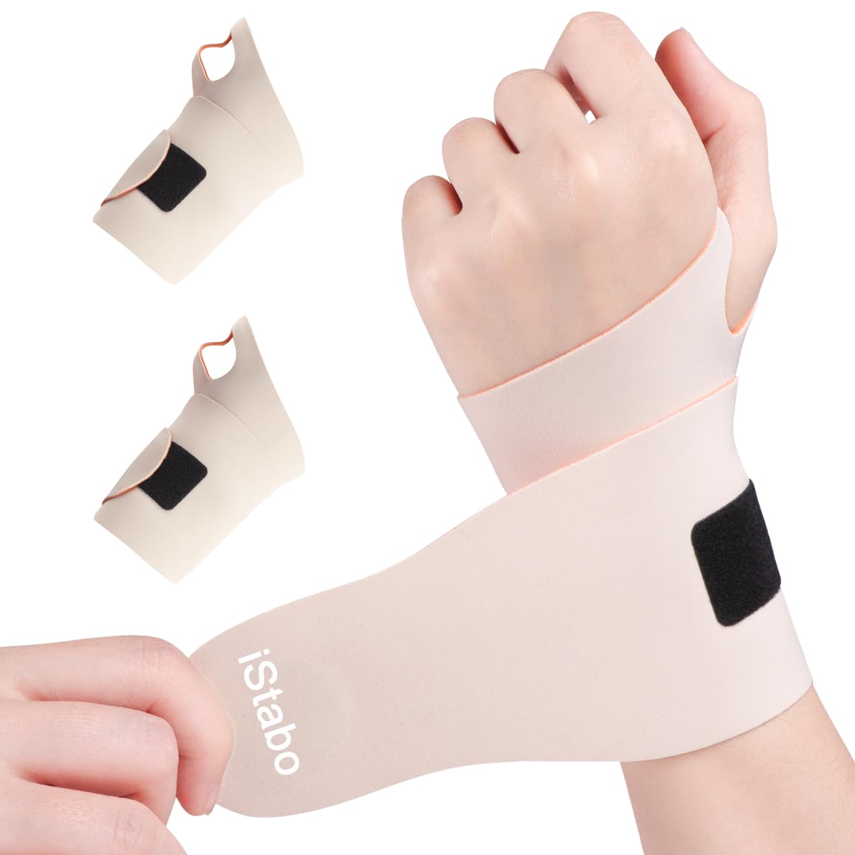 Regine Switzerland Wrist Brace Support - Ultra Thin Elastic for Carpal Tunnel Relief | Fits Left/Right Hands, Small/Medium Sizes