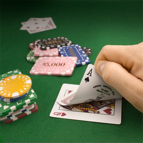 Rectangular Poker Plaques - White European Style - Set of 5