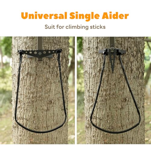 ZIVOXIA 3 Pack Single Step Climbing Aider for Hunting Tree Stands, Lightweight Rope Ladder