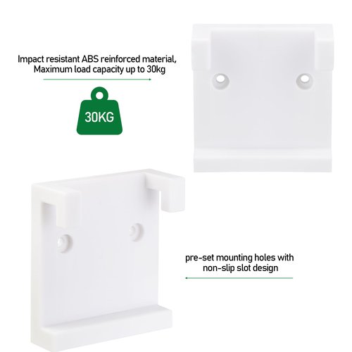 KIBBEH Wall Mount Kit for Exercise Ball Storage Bracket - Heavy Duty Balance Trainer Ball Holder with Hardware, White