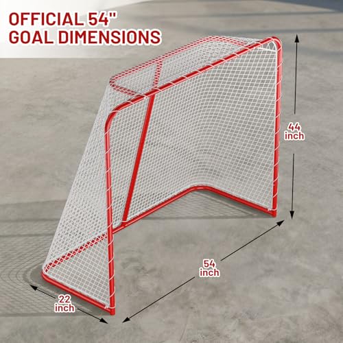 54" Steel Street Hockey Goal for Indoor & Outdoor Training