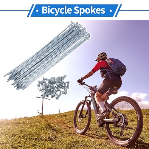Bicycle Spokes 12G 170mm - Carbon Steel, 36 Pcs Set - 6.69"