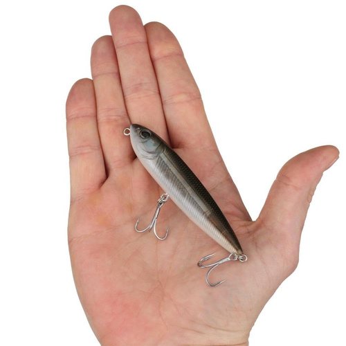 Berkley Saltwater J-Walker 90 Topwater Fishing Lure, Mangrove Minnow, Size 90 (7/16oz), 3.5in, Tail Weighted Design Tuned for Casting Distance, Equipped with Anti-Rust Fusion19 Hook