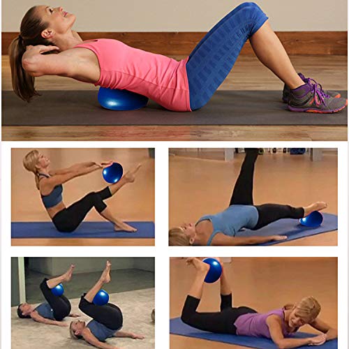 9-Inch Mini Exercise Ball for Yoga, Pilates & Core Training - Blue
