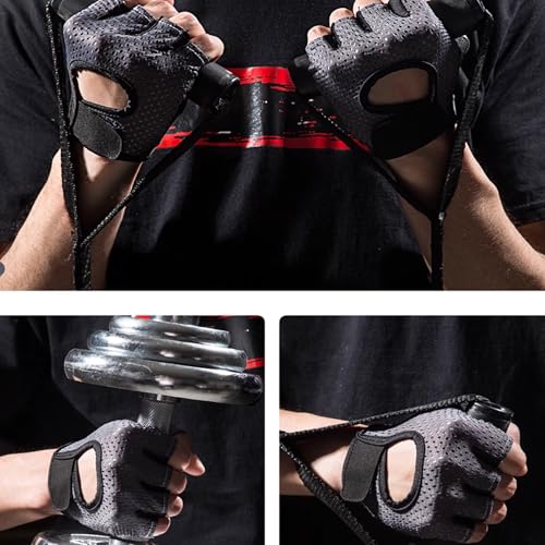 Fingerless Workout Gloves for Women - Pink, Excellent Grip