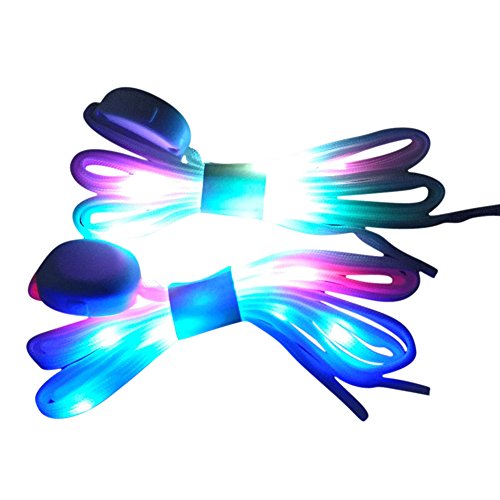 LED Shoelaces Light Up Shoe Laces 3 Modes 7 Colors Flashing Colorful