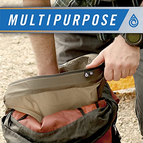 AquaQuest Rogue 60L Waterproof Dry Bag - Olive Drab Travel Gear