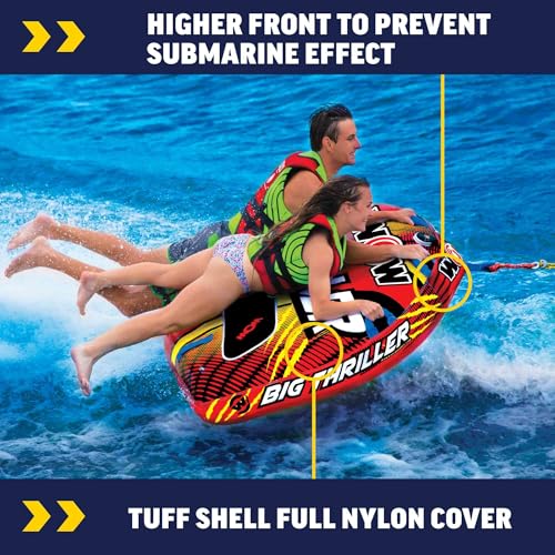 Thriller 2 Towable Deck Tube for Boating - 2 Person Capacity