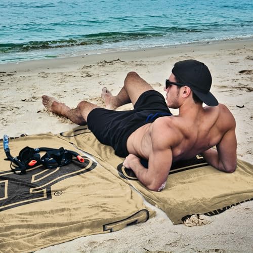 Purdue Boilermakers NCAA Microfiber Beach Towel 30 x 60 Inches - Quick Dry Sand-Resistant Sports Pool & Beach Gear
