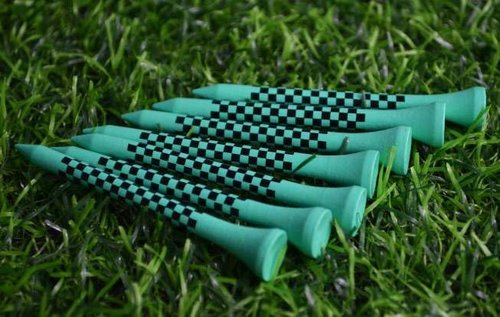 Fandom Fitness Gear Wooden Golf Tees – Pack of 50 2 – 3/4 inch Bamboo Golf Tees for Professional Use, Training, Competition - Unique Design Unbreakable Golf Tees