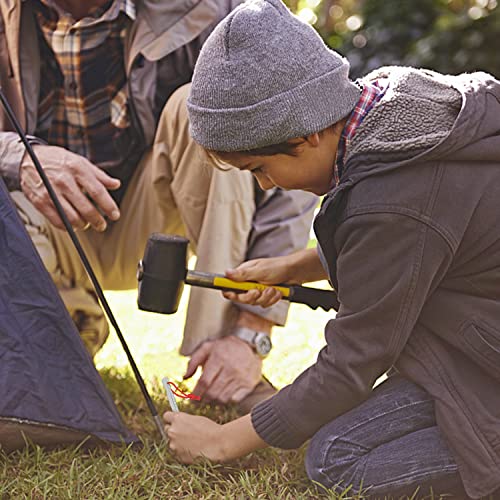 Heavy Duty Aluminum Tent Stakes - 12 Pack Silver Camping Pegs
