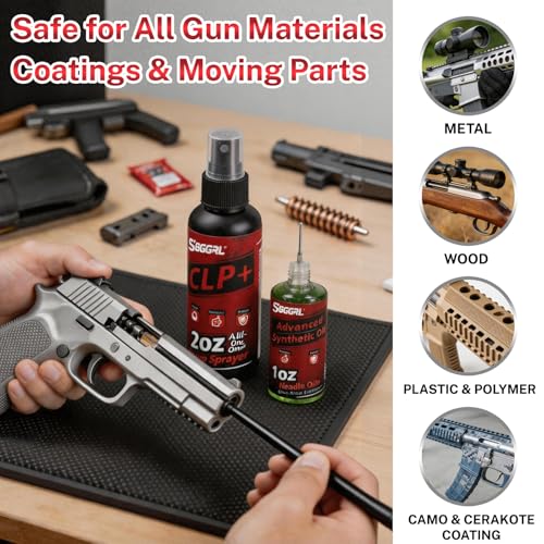 CLP Gun Oil Cleaner & Lubricant Kit - Universal Cleaning Set with 2oz