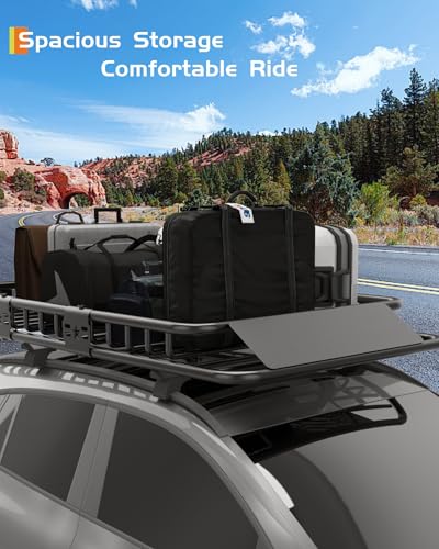 Universal Roof Rack Basket - 51'' x 36'' Heavy Duty Cargo Carrier - Classical