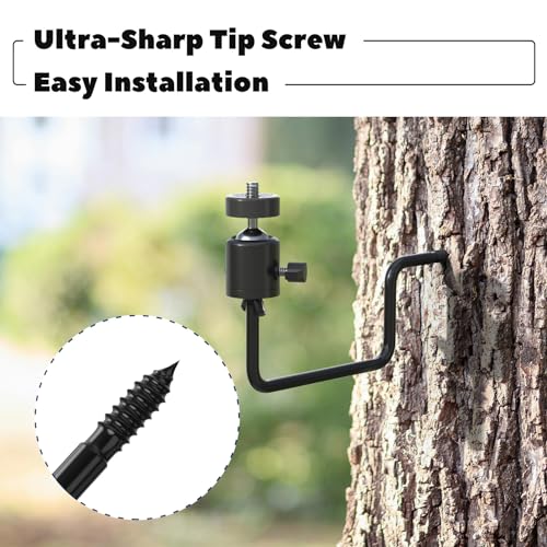 360° Adjustable Trail Camera Tree Mount with 1/4" Screw - 1 Pack