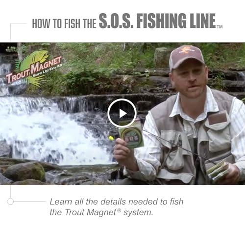 Trout S.O.S. Fishing Line - 2lb Test, 350 Yard Spool, Invisible - 4lb Test Variation