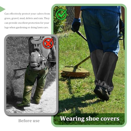 Adjustable Waterproof Leg Gaiters for Lawn Care - 25 Inches