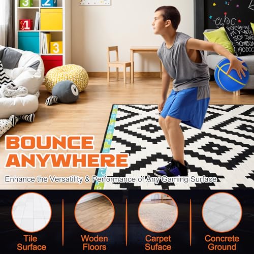 Blue Silent Size 7 Indoor Basketball - Noiseless Foam Practice Ball