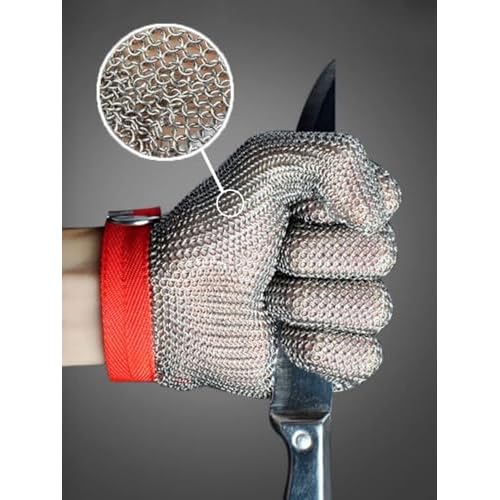 JZD stainless steel gloves, cutting resistant gloves, 304 stainless steel wire, anti cutting gloves