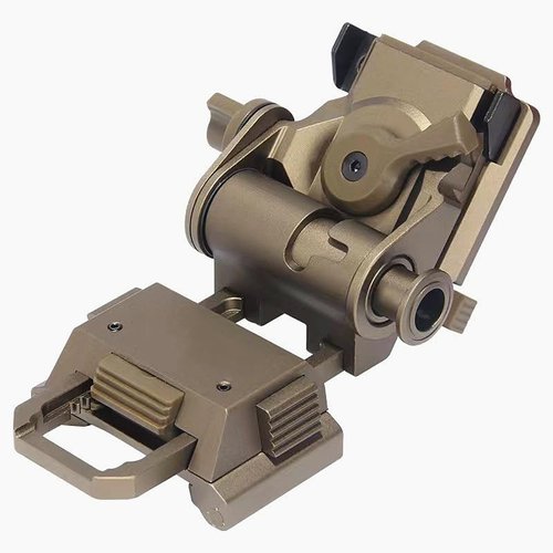HWZ Tactical Hunting L4G24 NVG Mount Aluminum Frame Helmet Accessories Mount Arm for PVS-15/18 (Sand)