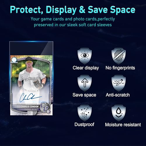 1000 Premium OPP Card Sleeves - 2.5"x3.5" for Trading Cards