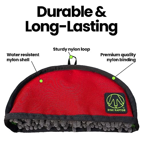 Disc Raptor Obsidian Gray Disc Golf Cleaning Tool - Dual Microfiber & Turf Spine