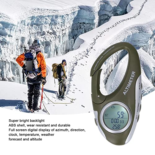 Digital Altimeter with Thermometer & Compass - Portable Weather Forecast