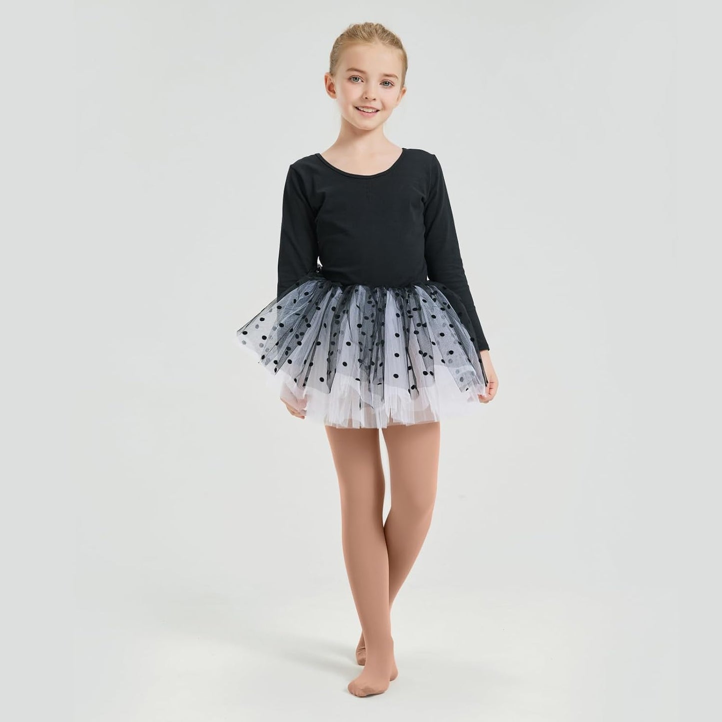CozyWow Ballet Tights for Girls - Ultra Soft Dance Pantyhose in Sizes 4T to 12T